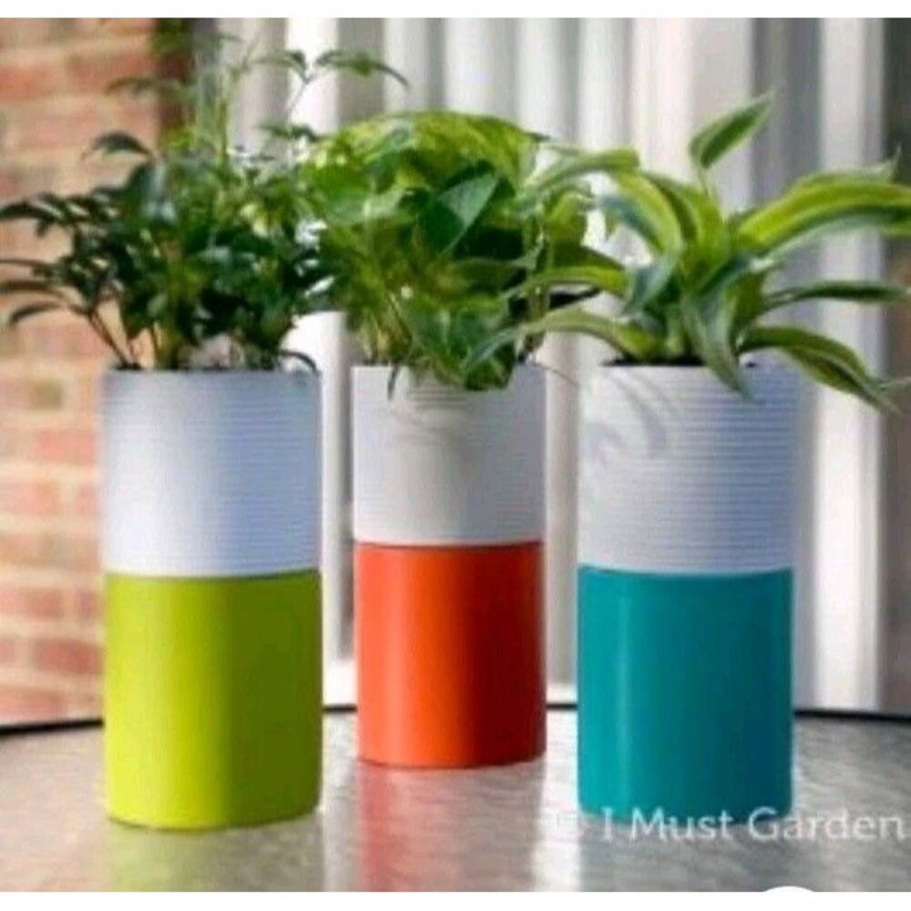 Syndicate Home And Garden Stacked Herb Garden Self Watering Jar Teal New